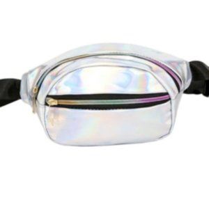 Fanny Pack Belt Bags SILVER Holographic